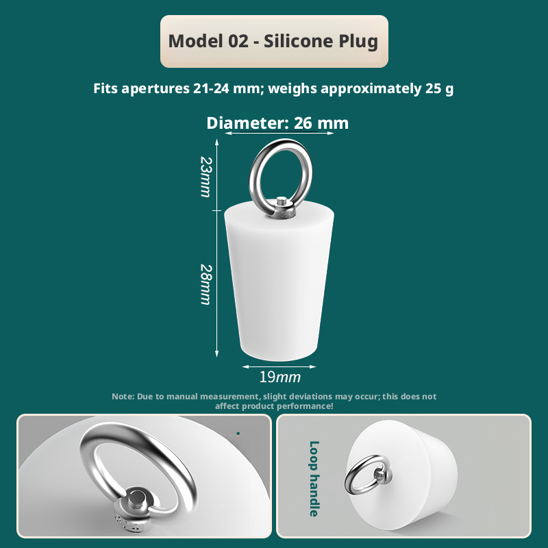 Main product image of Silicone Plug with Stainless Steel Lifting Ring