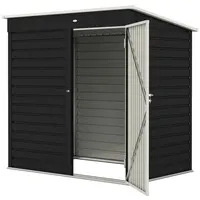 Product image of 6' x 4' Metal Storage Shed with Lockable Door, Dark Gray