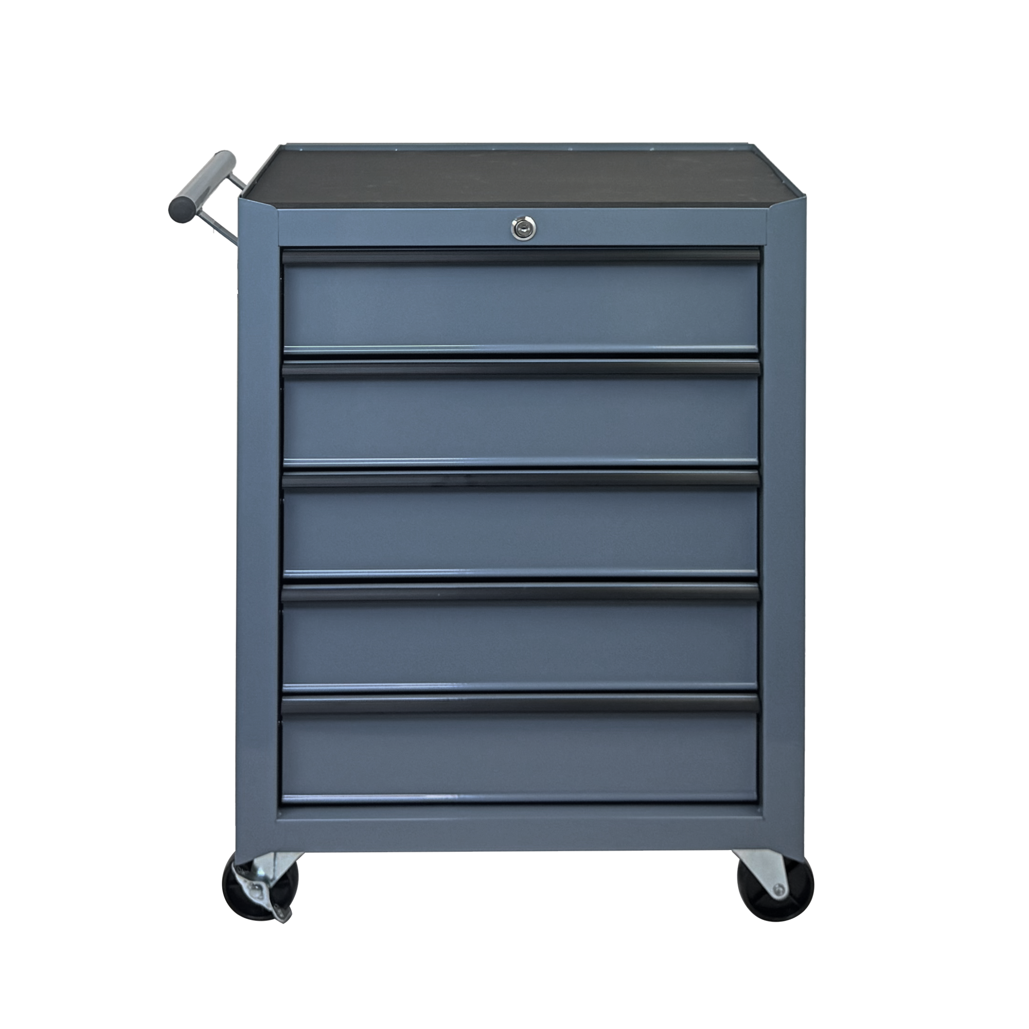 Main product image of 5-Drawer Rolling Tool Cabinet, Detachable Top Box, Lockable Wheels, Adjustable Shelf