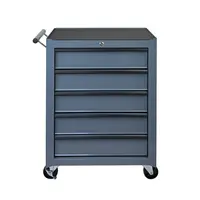 Product image of 5-Drawer Rolling Tool Cabinet, Detachable Top Box, Lockable Wheels, Adjustable Shelf