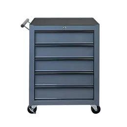 Product image of 5-Drawer Rolling Tool Cabinet, Detachable Top Box, Lockable Wheels, Adjustable Shelf