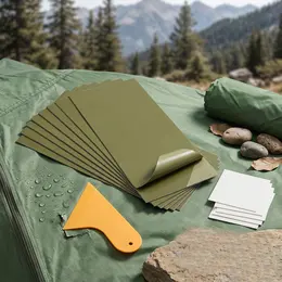 Product image of Tent Repair Kit: 6 Patches, 1 Scraper, 10 Repair Tape Strips