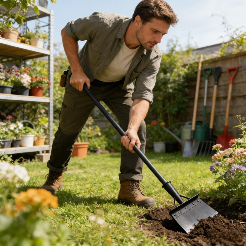 Main product image of 9-inch Black Stainless Steel Garden Hand Shovel