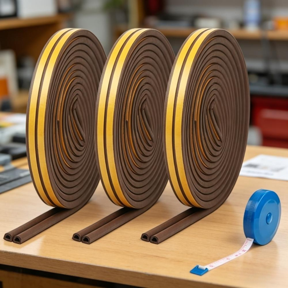 Main product image of 3 Sealing Tape Rolls, 4m Each, with Blue Measuring Tape