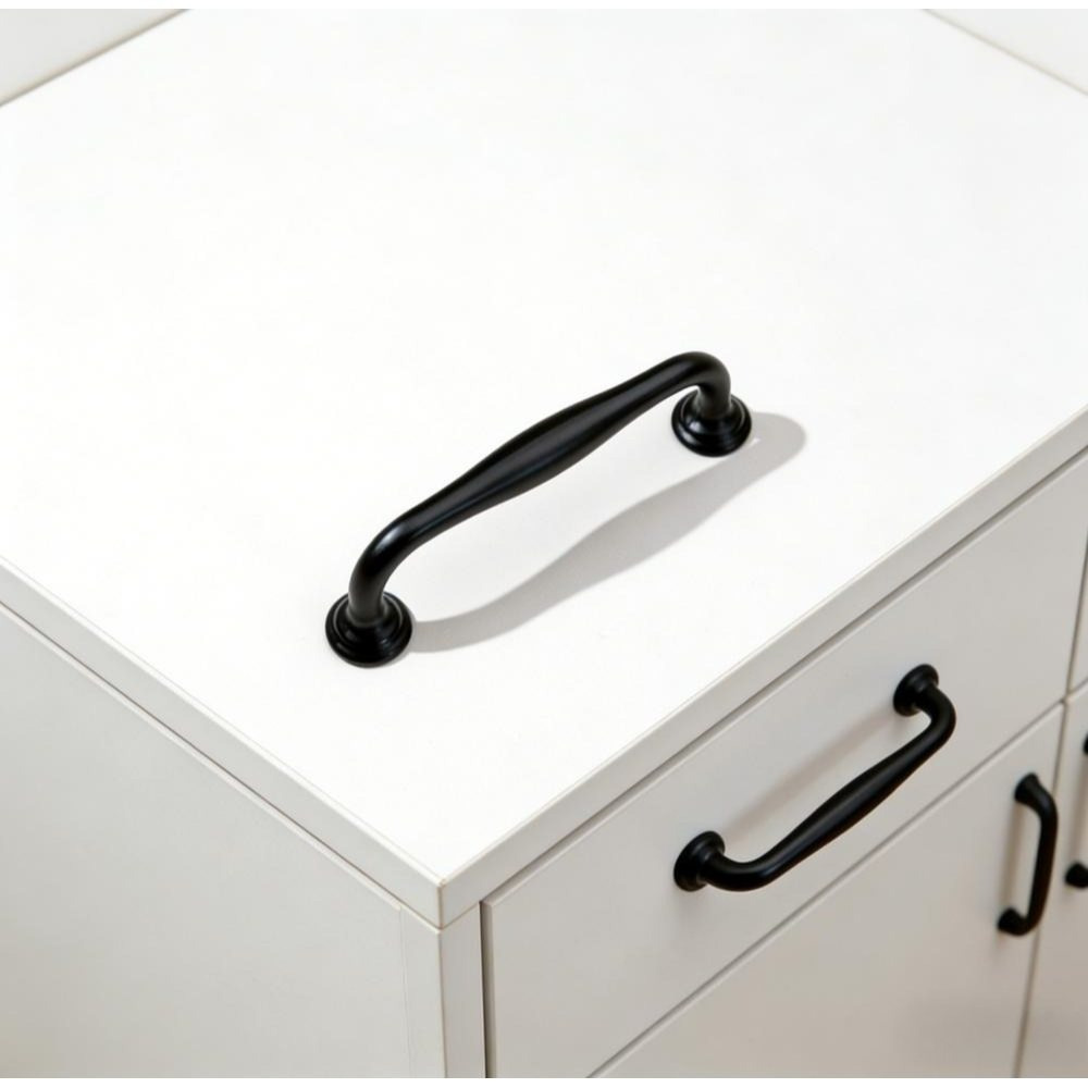 Main product image of Set of 12 Matte Black Stainless Steel Cabinet & Drawer Handles