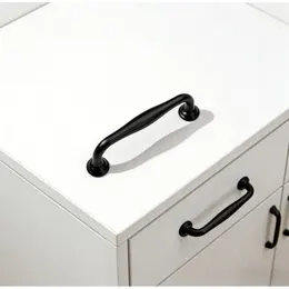 Product image of Set of 12 Matte Black Stainless Steel Cabinet & Drawer Handles