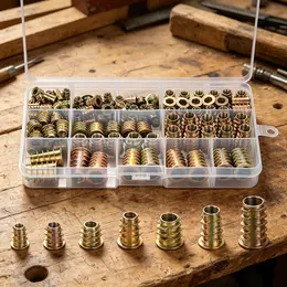 Product image of Nut Assortment Set, 115 Nuts, 15-Compartment Storage Box