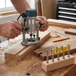 Product image of 5-Piece Router Bit Set for Wood and Soft Materials