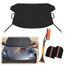Product image of Car Ice Scraper, Snow Brush, and Windshield Cover Set