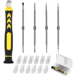 Product image of 18-Piece Precision Screwdriver Set, Slotted & Phillips Bits