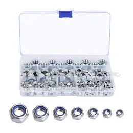 Product image of 202 Stainless Steel Hex Locking Nut Assortment, M3-M12, T151
