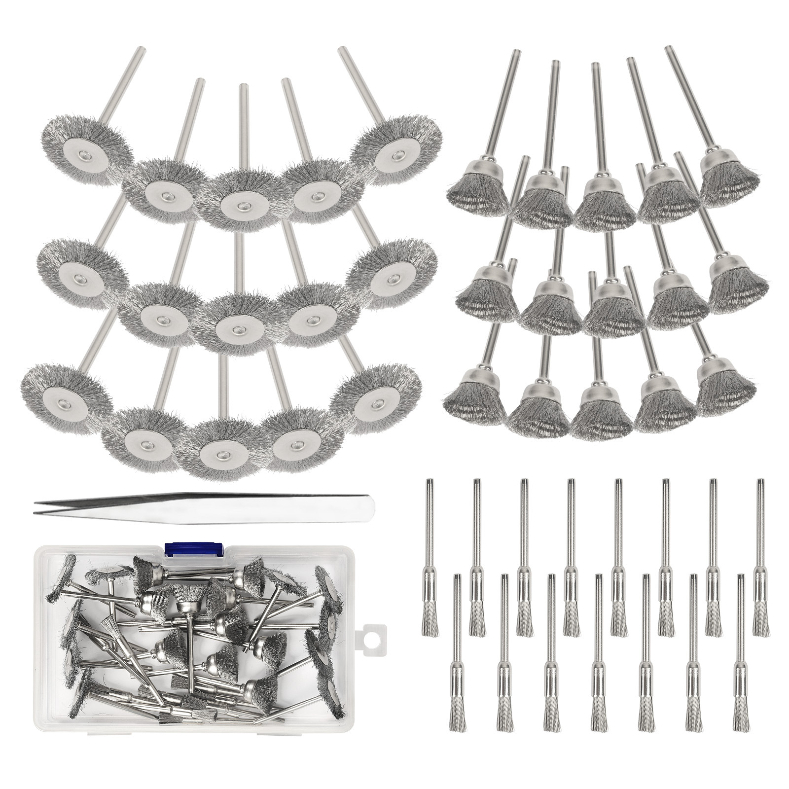 Main product image of Polishing Disc and Brush Set with Wire Brush and Tweezers