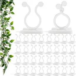 Product image of Self-Adhesive Plant Clips (15) & White Cable Ties (100) for Trellises