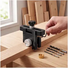Product image of 3-in-1 Drilling Template for Woodworking and General Use