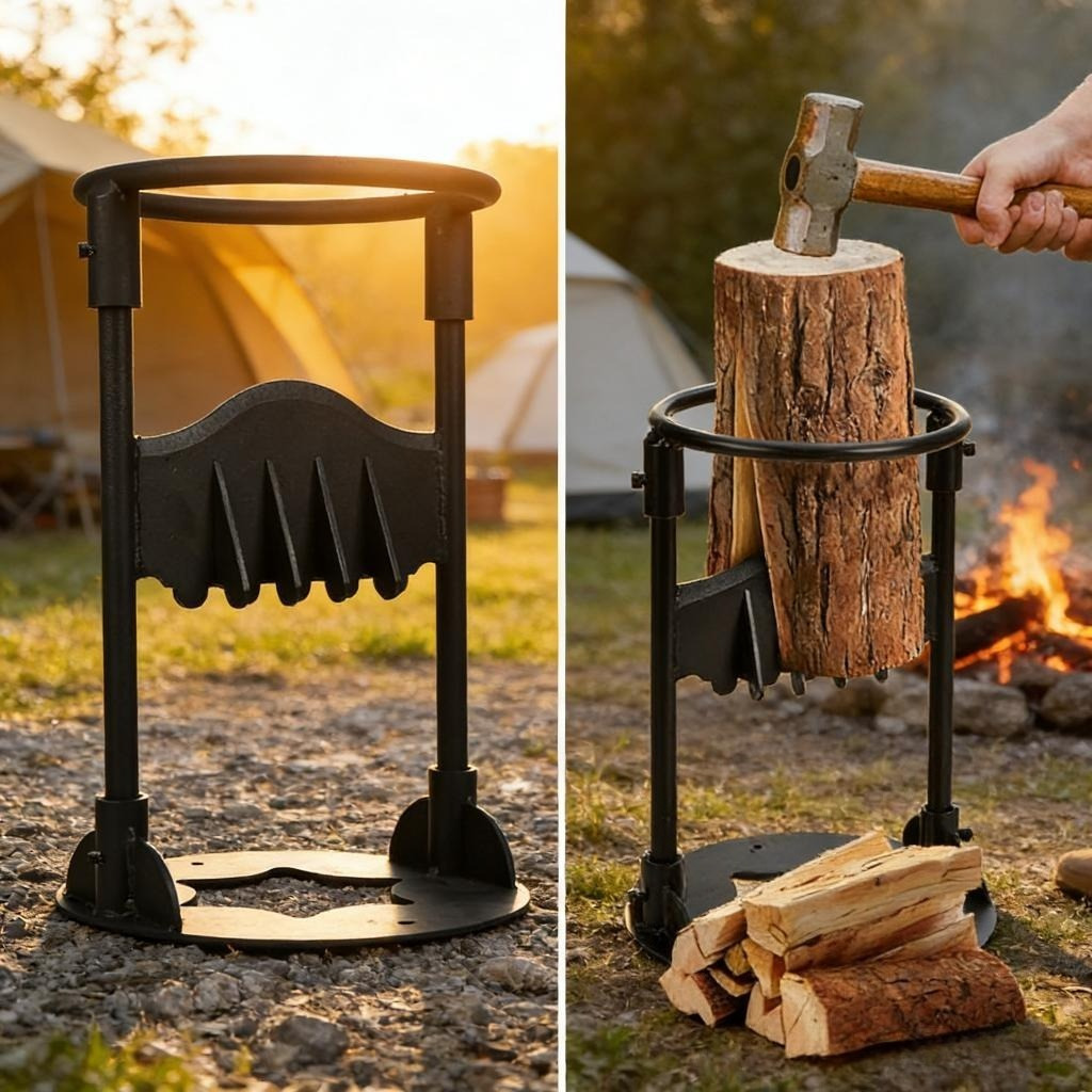 Main product image of Manual Wood Splitting Wedge Tool for Firewood Logs