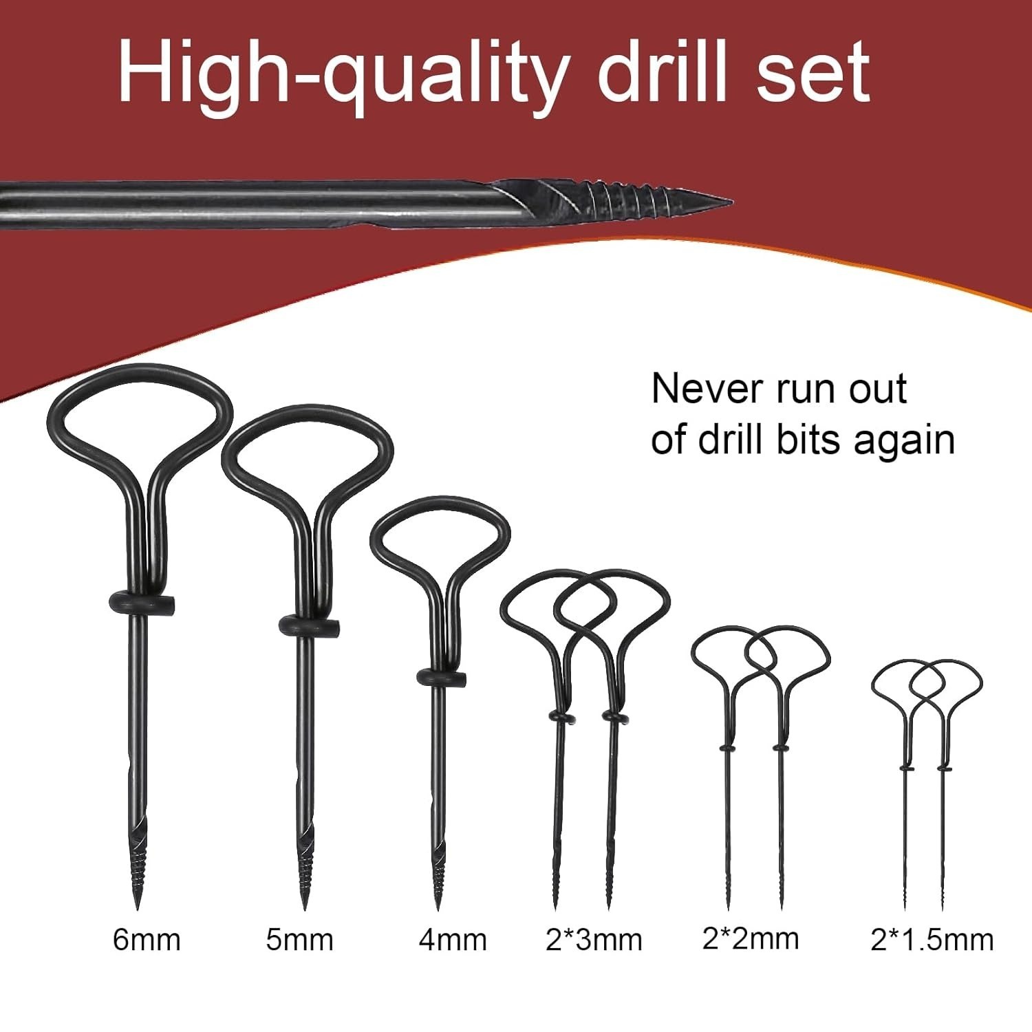 Main product image of 51-Piece Pin Vise Hand Drill Set with 48 Twist Drill Bits (0.5-3.0mm)