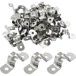 Product image of 75 Plastic U-Shaped Cable Clamps for Walls and Ceilings