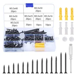 Product image of 191-Piece Screw and Nut Assortment with Hand Screwdriver