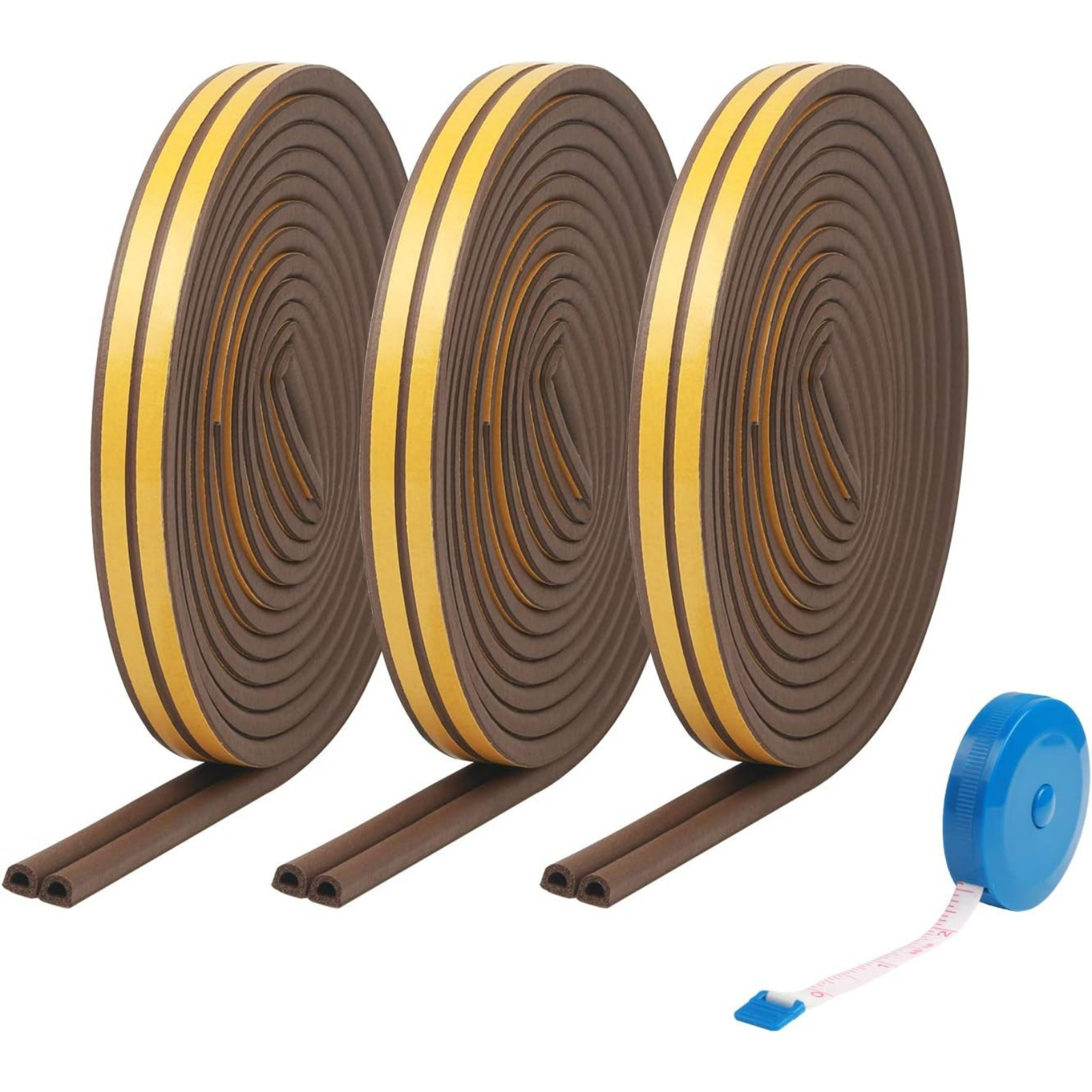 Main product image of 24m D-Profile Self-Adhesive Rubber Seal for Doors and Windows