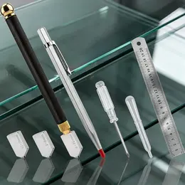 Product image of Glass Cutter Set with Replacement Blades and Tools