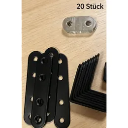 Product image of 20-Piece Corner Connector Set with Screws for Furniture & Shelves