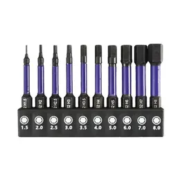 Product image of S2 H1.5 Hexagon Socket Screwdriver Bit Set, 10-Piece