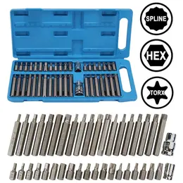 Product image of 40-Piece Hex, Torx, and Spline Socket Bit Set, 1/2 and 3/8 in. Drive