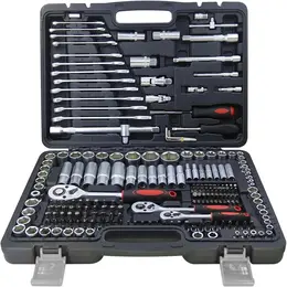Product image of 216 Piece Socket Set with 1/4, 3/8, 1/2 in. Drive Ratchets