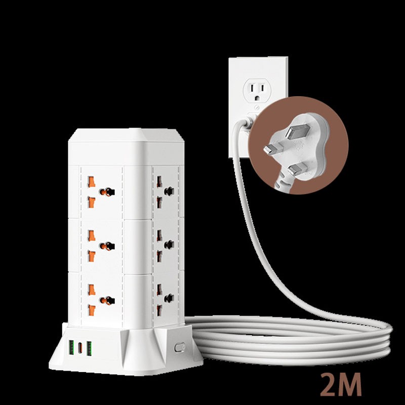 Main product image of 12-Outlet Tower Power Strip, Surge Protected