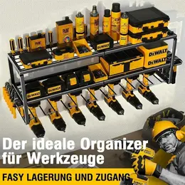 Product image of Wall Mount Power Tool Storage Rack for Drills and Impact Drivers