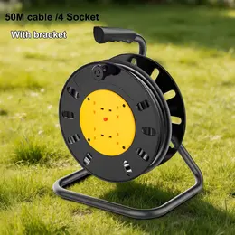 Product image of 50M Heavy Duty Extension Cord Reel, 4-Way Outlet, 13 Amp