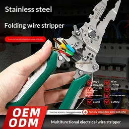 Product image of Foldable Stainless Steel Multi-Function Wire Stripper Pliers