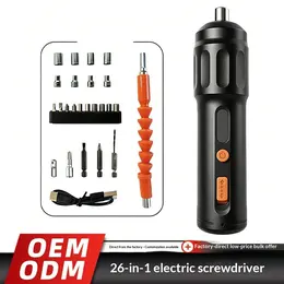 Product image of 26-piece Lithium Battery Electric Screwdriver and Drill Set