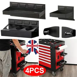 Product image of 4-Piece Magnetic Toolbox Tray Set for Cabinet and Workshop Storage