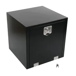 Product image of Black Tool Box, 24x24x24 inch, Single Lock, Double Pull Cable, MT018054
