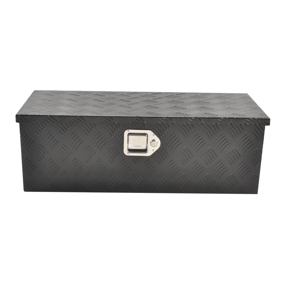 Main product image of Black Aluminum Tool Storage Box for Pickup Truck Bed with Lock, MT018003