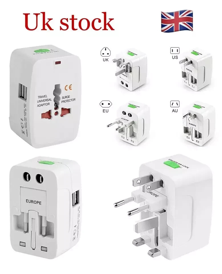 Main product image of Universal Travel Power Adapter Plug, US, UK, AU, EU Compatible