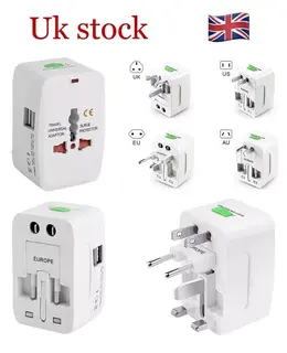 Product image of Universal Travel Power Adapter Plug, US, UK, AU, EU Compatible
