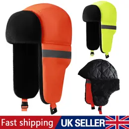 Product image of High Visibility Reflective Fleece Cap with Earflaps