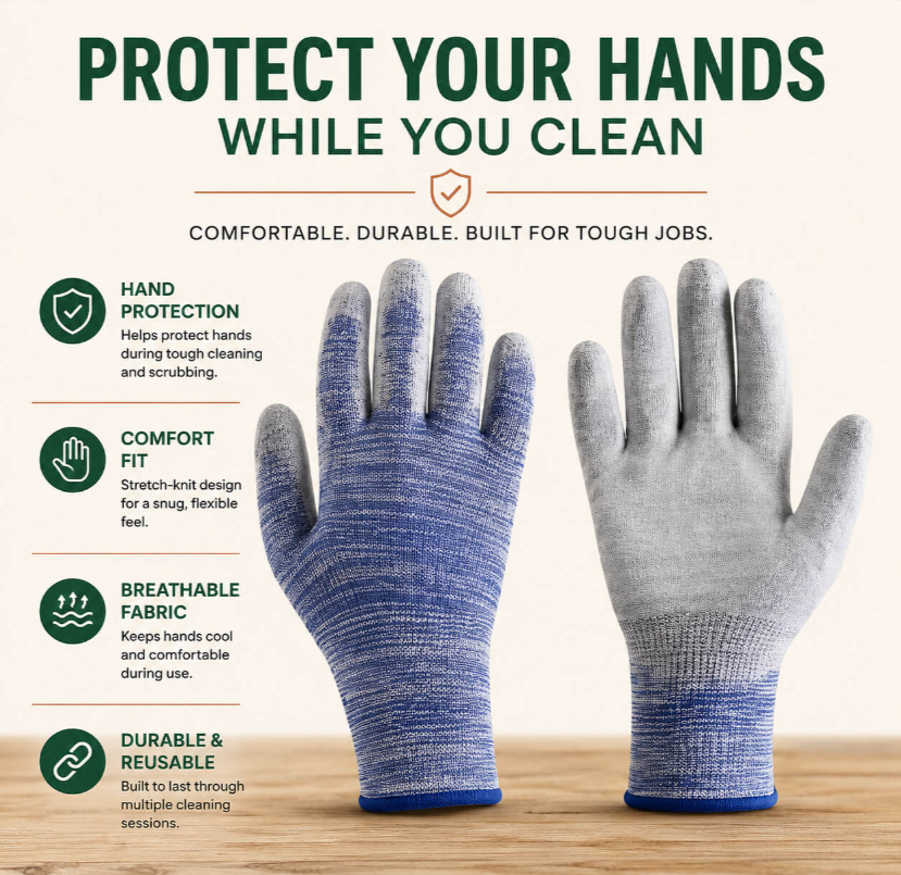 Main product image of Heat Resistant Safety Gloves for Industrial and Trade Use