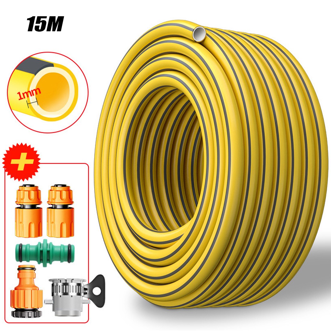 Main product image of 15-30M Reinforced Anti-kink Garden Hose Reel