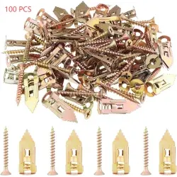 Product image of 100-Piece Self-Drilling Drywall Anchors with Screws