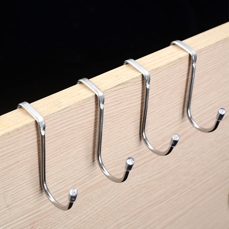 Main product image of Stainless Steel Double-Head S-Hook for Kitchen and Bathroom Storage