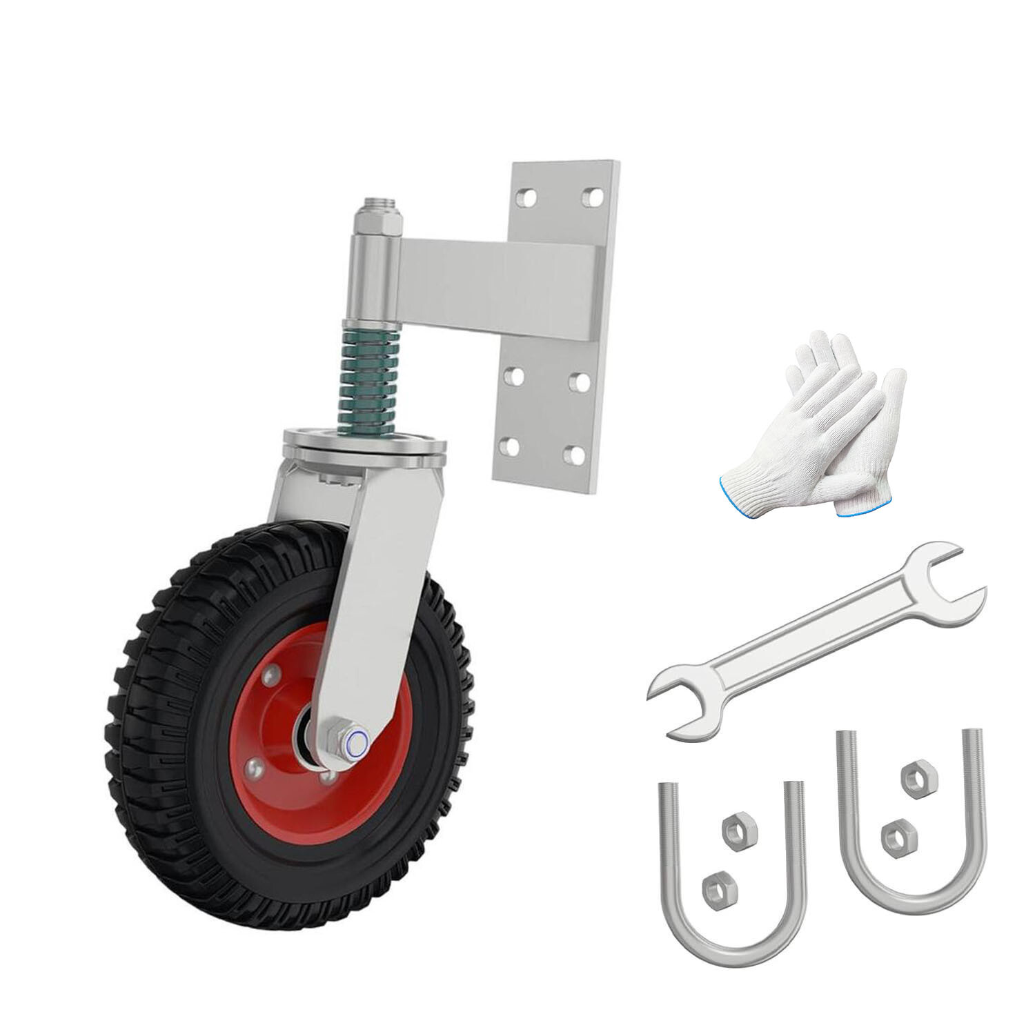 Main product image of 8 Inch Spring Loaded Gate Caster for Metal and Wood Gates