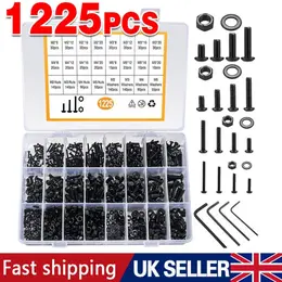 Product image of 1225pc Stainless Steel Hex Screws & Socket Bolts Nuts Set, M2-M5
