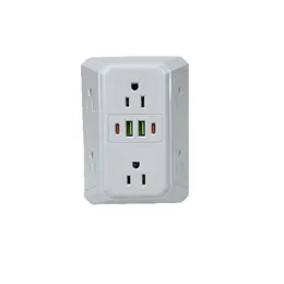 Product image of US Standard 6-Outlet Power Strip with USB Charging Ports