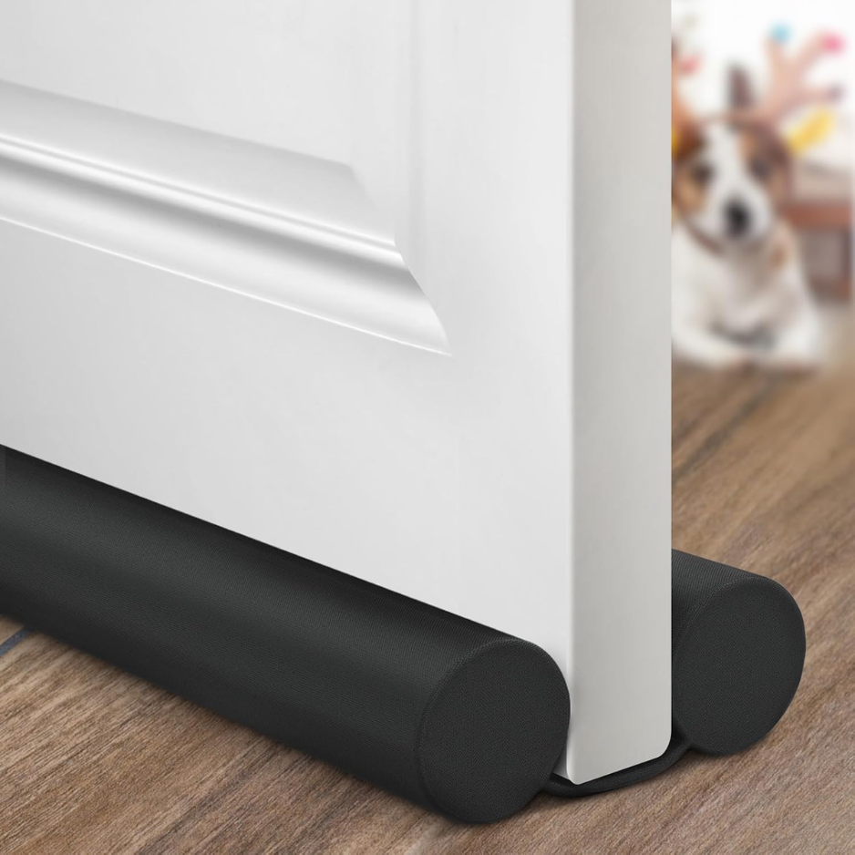 Main product image of Door Draft Stopper and Sweep, Adjustable, 37 Inch, Black