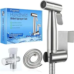 Product image of Handheld Bidet Sprayer, Stainless Steel, Toilet Attachment