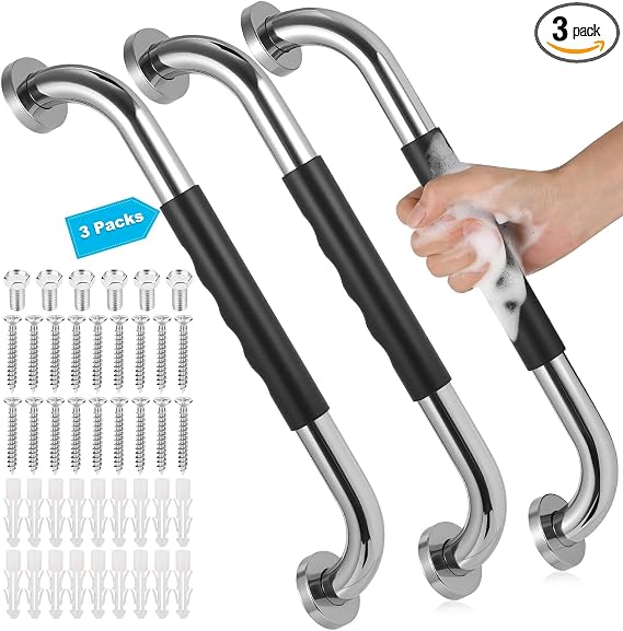 Main product image of 3 Pack 16 Inch Grab Bars for Bathtubs and Showers