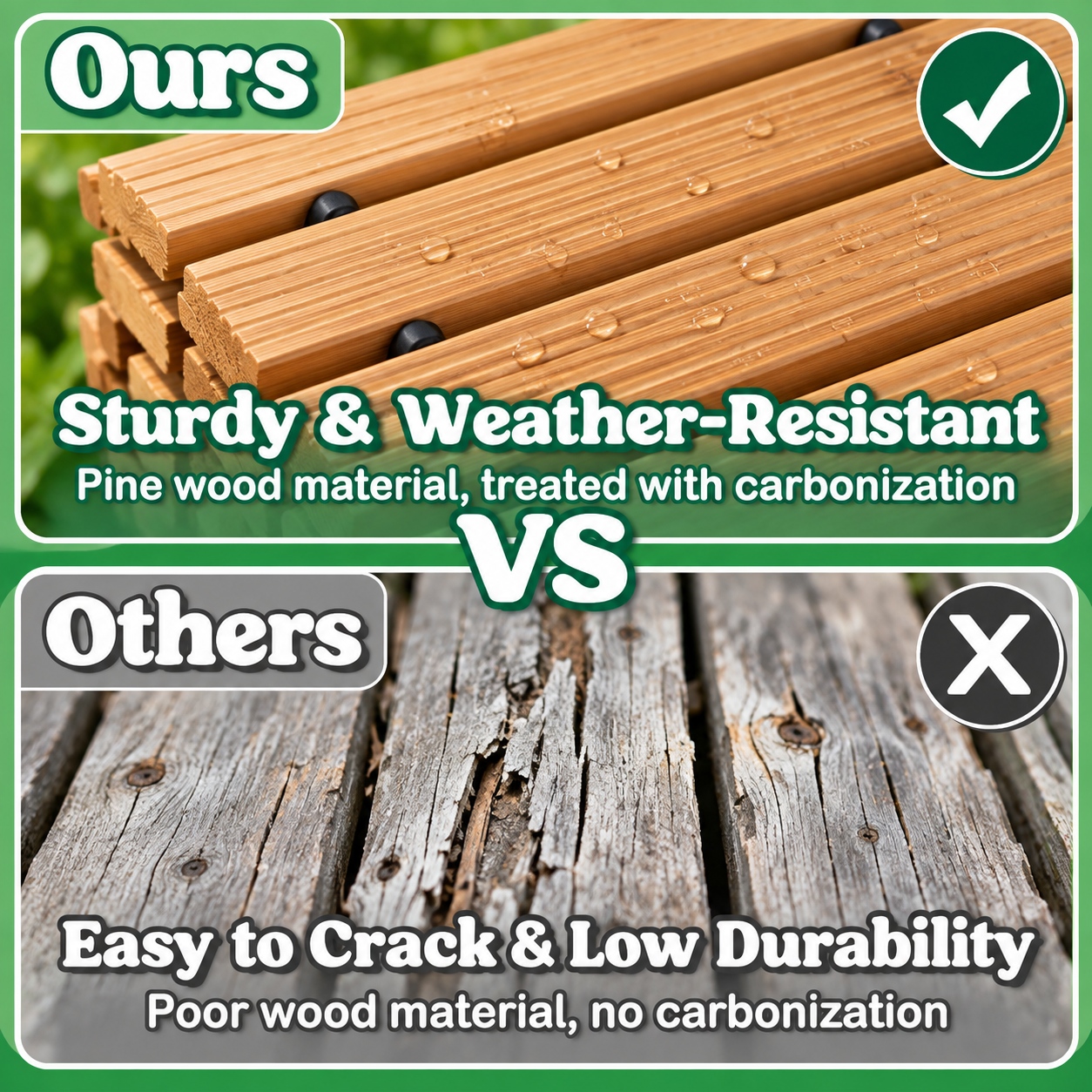 Main product image of Portable Roll-Out Wooden Walkway Mat, 1.5 cm Thick